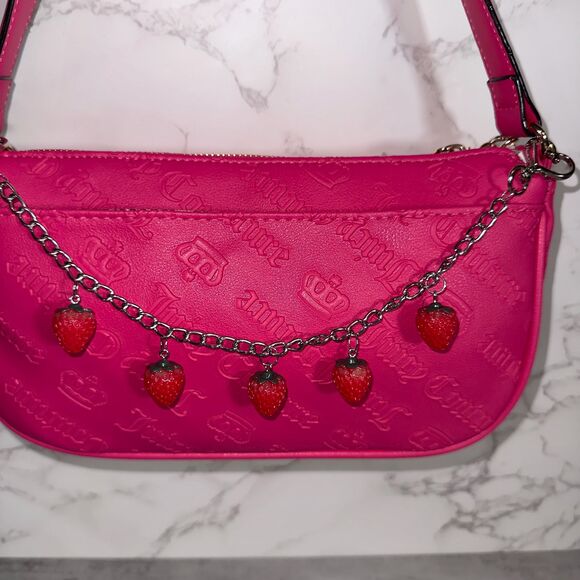 Red Strawberry purse Charm Novelty Chain Strap - Picture 2 of 3